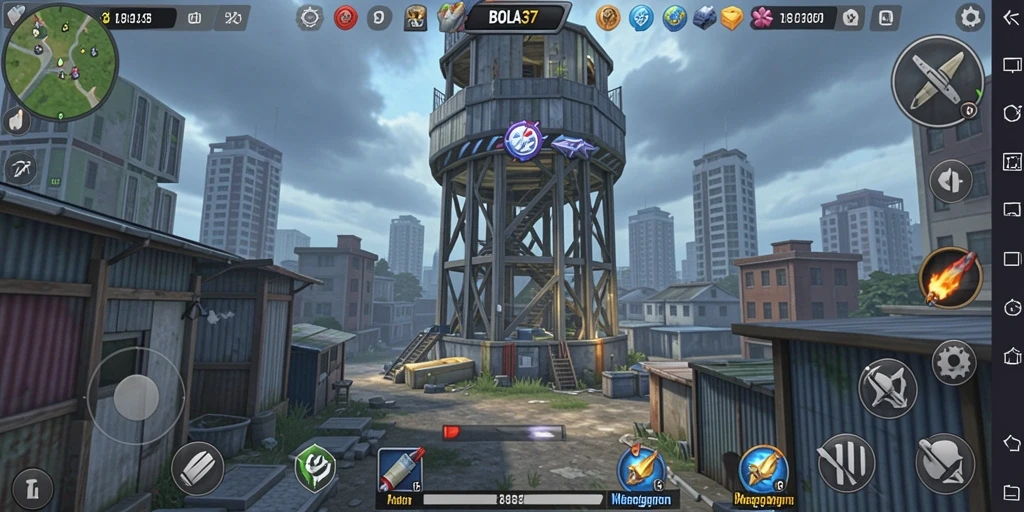 Tampilan gameplay BOLA37 dengan strategi Tower Defense yang seru.
