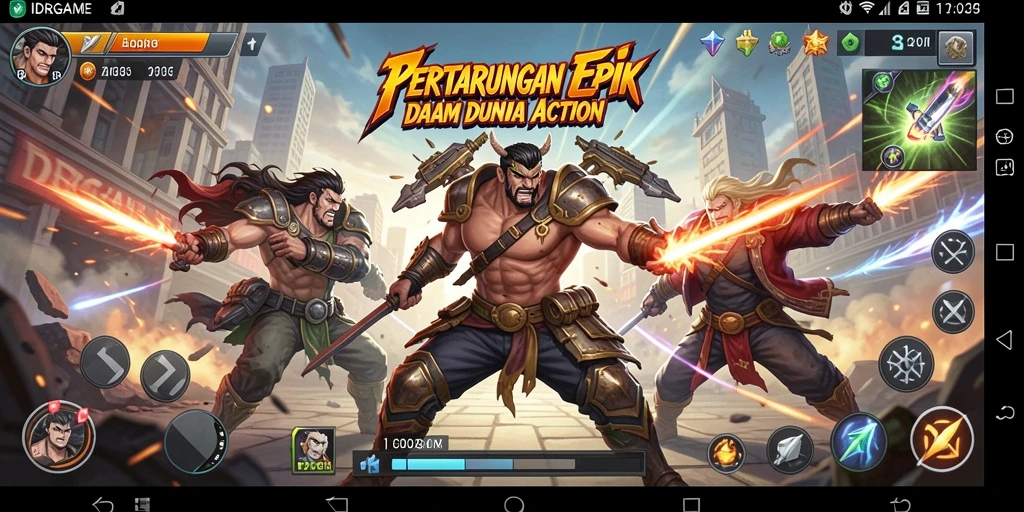 Tampilan aksi seru dari gameplay <strong>IDRGAME</strong> yang mendebarkan.