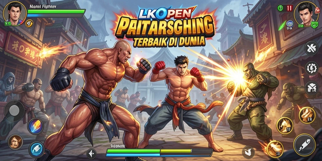 Screenshot LKOPEN menampilkan aksi pertarungan yang mendebarkan dan grafis yang menawan.